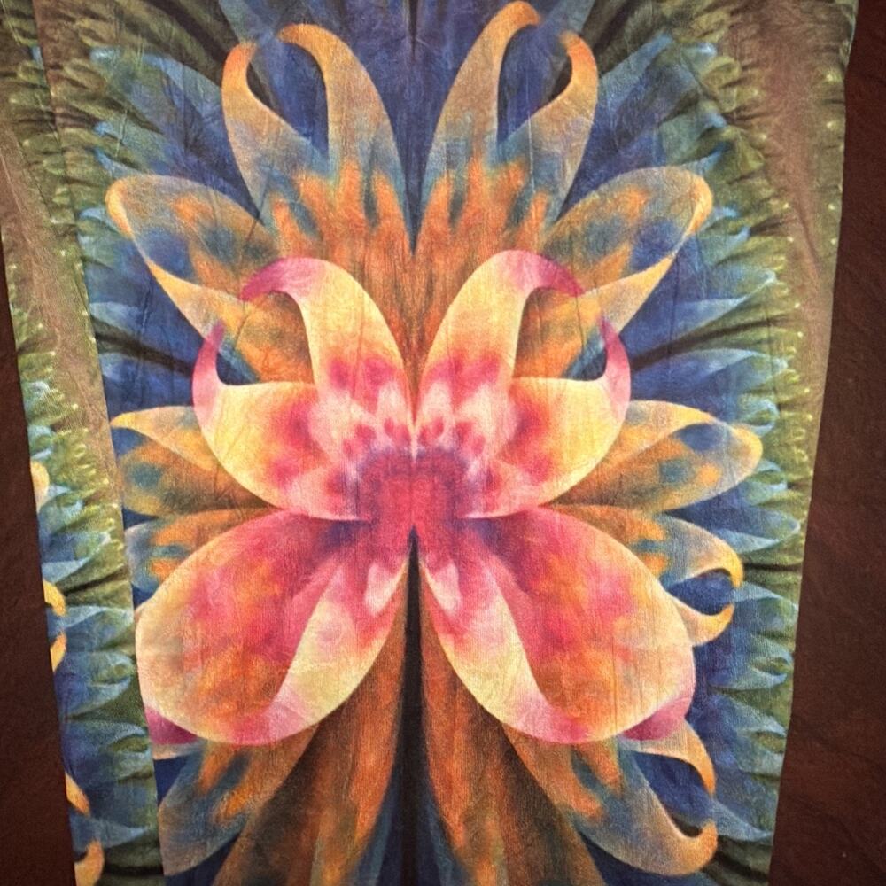 Emma Rose Stretchy Leggings Bundle Sz S/M Vibrant Abstract Floral Festival Boho - Picture 11 of 11